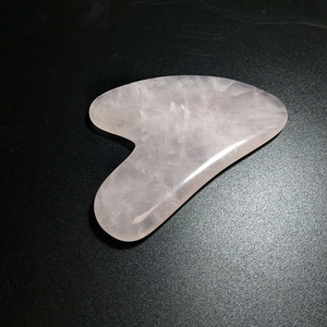 Outils de massage Gua Sha en quartz rose naturel, 100% faits à la main, gratte-dos SPA, fonction acoustique, pas cher - Product Image 3