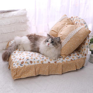 Cama de Lujo para Mascotas Estilo Princesa, Cojín Suave Extraíble y Lavable para Perros Pequeños y Gatos, Casa de Verano para Perros y Gatos de Interior D1 - Product Image 3
