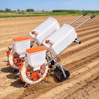 Semoir et fertiliseur manuel multifonctionnel à double rangée pour maïs, soja, pois, haricot rouge – Planteur de maïs agricole polyvalent