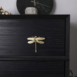 مقبض من النحاس الفاخر من ماكزيري لسحب الأثاث على شكل يعسوب مع عناصر طبيعية ديكور لغرفة النوم أدوات المطبخ - Product Image 5