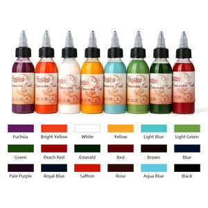 Aerógrafo de tatuaje temporal resistente al agua de larga duración, <span class=keywords><strong>tinta</strong></span> de Henna <span class=keywords><strong>con</strong></span> aerosol a base de alcohol, pintura corporal de neón común, maquillaje, uso permanente - Product Image 4