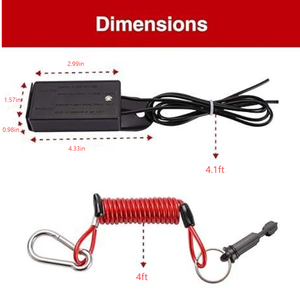 Kit de interruptor de ruptura de <span class=keywords><strong>remolque</strong></span> directo de fábrica con cable de resorte en espiral para <span class=keywords><strong>remolque</strong></span> de <span class=keywords><strong>remolque</strong></span> RV - Product Image 4
