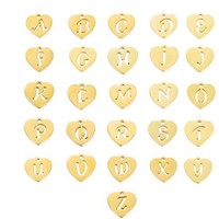 Collier à fermoir en forme de cœur en acier inoxydable PVD or 18 carats imperméable et non terni