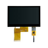 Modul LCD TFT 4,3 Inci 480*272 Dengan Layar Sentuh Kapasitif MCU/RGB/MIPI TFT LCD 300 Nits Modul Layar Sentuh