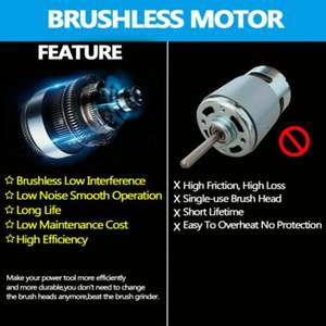 <span class=keywords><strong>Meuleuse</strong></span> d'angle électrique sans balais de 125mm DIY Machine de découpe Outils électriques pour batterie <span class=keywords><strong>Makita</strong></span> 18V avec glissière de batterie Lithium-ion JIA - Product Image 5