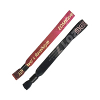 Bracelet en tissu polyester personnalisé avec logo par sublimation pour festival – Vente en gros
