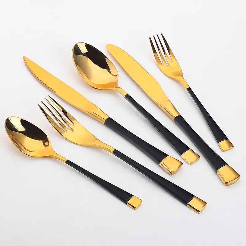 Ins Stainless Steel Elegant home cutlery set dessert Fork Spoon Mirror Polish SUS304 Wedding Flatware