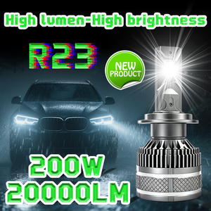 Phares LED DGLS R23 sans erreur Canbus H1 H4 H7 H11 9005 9006 200W 20000LM sans <span class=keywords><strong>code</strong></span> d'erreur - Product Image 3