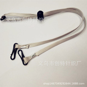 Correa ajustable para sombrero de poliéster, resistente al viento, gris y negro, con gancho de mosquetón, para adultos, niños, personas de mediana edad y mayores - Product Image 2