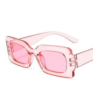 Wholesale square Hip Hop <strong>Glasses</strong> Jelly <strong>Colored</strong> Small Frame Sunshade Sun <strong>Glasses</strong> - Product Image 4