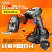 Pemindai Barcode QR 2D Resolusi Tinggi 1-Megapiksel dengan Antarmuka USB & COM, Layar Tampilan, Basis Pengisian Daya, Garansi 3 Tahun, Tersedia di Stok