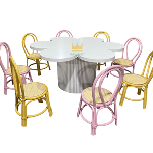 Sillas Infantiles de Mimbre Hechas a Mano, Muebles para Fiestas de Cumpleaños, Asientos Infantiles de Mimbre Natural, Fabricante - Product Image 4