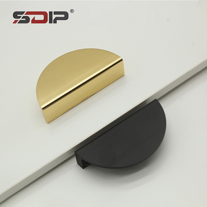 Modern Half Moon Cabinet Drawer Pulls Kitchen &amp; Wardrobe Handles for Hotel Application Stylish Modern Hardware Pulls - Product Image 2