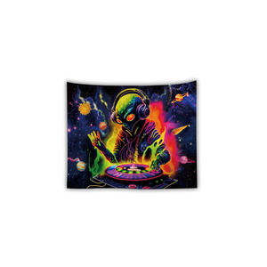 <span class=keywords><strong>Amazon</strong></span> Hinky Mandala diseño neón <span class=keywords><strong>tapiz</strong></span> Halloween fluorescente colgante de <span class=keywords><strong>pared</strong></span> para dormitorio luz UV juego música DJ <span class=keywords><strong>tapiz</strong></span> - Product Image 5