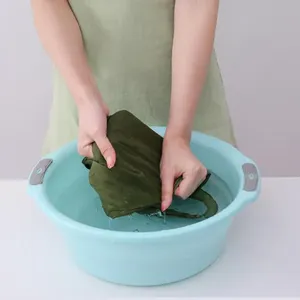 Custom Large Washable Reusable Women Folding Tote Bag Eco-friendly Waterproof Oxford Cloth Foldable Shopping Bag in <b>Pouch</b> - Product Image 4