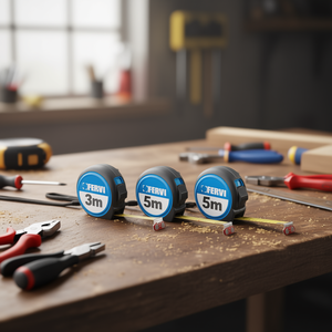 Ruban à mesurer Fervi 3m 5m 8m avec lame magnétique pour des mesures de précision - Product Image 3