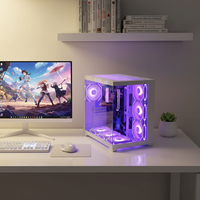 Boîtier PC de jeu personnalisé Pcooling Factory, configuration complète, boîtier d'ordinateur ATX, cabinet de bureau, boîtier de PC
