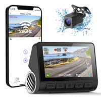 Caméra embarquée Goobsafe V55S 4K avant 1080P arrière double enregistrement écran IPS 3.0 WiFi GPS en option MicroSD 512 Go DVR voiture vente en gros