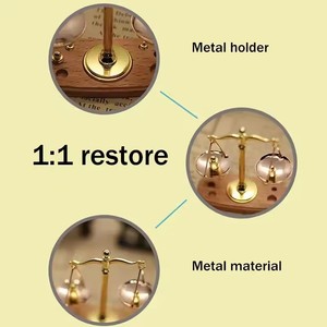 Mini Báscula de Balanza Vintage, Adorno en Miniatura, Accesorios Metálicos, Modelo de Báscula de la Justicia Antigua, Decoración Exquisita para el Hogar, Regalo para Niños - Product Image 3