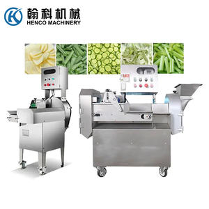 Machine de découpe et de tranchage de légumes à haut rendement et haute efficacité, semi-automatique, avec boîte de vitesses contrôlée par PLC, tension personnalisable, garantie 1 an - Product Image 1