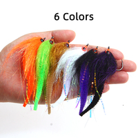 Umpan Pancing Fly Fishing Streamer Mangum's Dragon Tail 3/0 3.5 inci untuk Ikan Muskie, Bass, Pike, Air Asin, dan Umpan Ikan Trolling