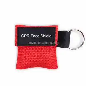 トレーニング用のマスクcprライフを含む無料のCPRマスクキーチェーン応急処置キットCPRマスク緊急トレーニング酸素マスクプロモーション