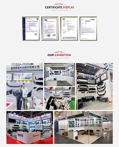 Conjunto de Parachoques Delantero ABS Nuevo SUNYON para Volkswagen <span class=keywords><strong>Golf</strong></span> 5 <span class=keywords><strong>R32</strong></span> 2005-2010, Estilo Racing en Negro Cromado, Kit de Carrocería - Product Image 6