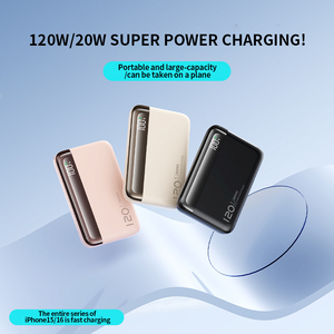 Mini <span class=keywords><strong>batterie</strong></span> <span class=keywords><strong>externe</strong></span> portable ultra-mince à deux ports, charge rapide PD 20W, écran LED, 10000 mAh, câbles inclus, logo <span class=keywords><strong>personnalisable</strong></span> - Product Image 6
