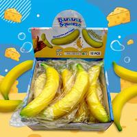 Jouet anti-stress à presser en forme de banane colorée, à rebond lent, pour la décompression et les farces, thème fruits, style célébrité internet