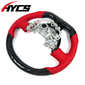 Volante Deportivo Personalizado con LED, RPM, Cuero Rojo y Fibra de Carbono para Toyota 86 GR86 GT86 TRD GTS Estilo Cb para Subaru BRZ <span class=keywords><strong>STI</strong></span> <span class=keywords><strong>Ts</strong></span> - Product Image 6
