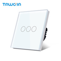 Bgtawoia — interrupteur tactile mural intelligent 3 boutons, 1 voie, couleur noir, doré, blanc, gris