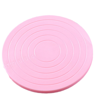 14 cm Kuchen dekorieren Plattenspieler Super stabiler leichter Plastik tisch mit seitlichem Dreh werkzeug zum Dekorieren von Kuchen