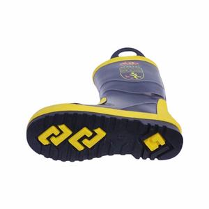 Bottes de pompier anti-perforation en acier et PVC : Protection essentielle des pieds pour les pompiers – Équipement direct usine pour les chantiers de construction - Product Image 3