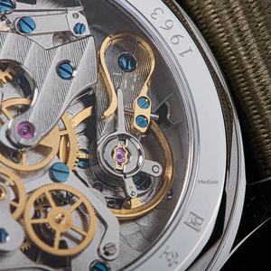 นาฬิกาข้อมือผู้ชาย ระบบไขลาน รุ่น Pilot 1963 Seagull Mechanical Chronograph 1901 ตัวเรือนเหล็กคุณภาพสูง กระจกแซฟไฟร์ <span class=keywords><strong>ราคา</strong></span>โรงงาน - Product Image 6