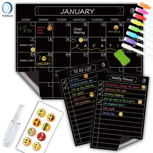 11.3-2B1 Gemakkelijk Uitwisbare Koelkast Magnetische Aanpassen Kalender Planner Wekelijkse Maandelijkse Planner Pad