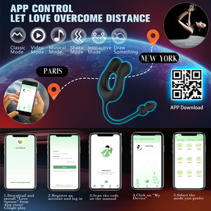 Cincin Getar Kontrol Jarak Jauh, Stimulator Anus, Sumbat Pantat, Pemijat Prostat, Cincin Penis, Vibrator Pria untuk Pria - Product Image 5