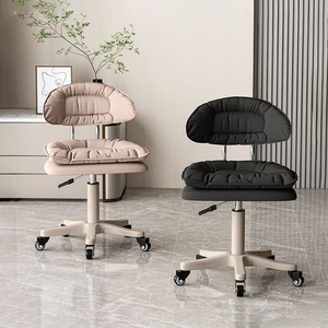 <span class=keywords><strong>Fauteuil</strong></span> de Barbier Pivotant <span class=keywords><strong>en</strong></span> <span class=keywords><strong>Cuir</strong></span> Durable avec Dossier - Style Contemporain pour Salon de Coiffure et Maison - Product Image 2