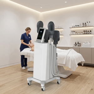Appareil de beauté EMS RF à 4 poignées pour sculpter le corps, stimuler les muscles, lifter les fesses, modeler l'abdomen, amincir les bras et les cuisses, et favoriser la perte de poids - Product Image 1