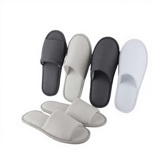 Chaussons de spa OUSDDIN personnalisés de luxe en tissu 100 % coton, jetables, avec logo sur mesure, format voyage pour équipements hôteliers - Product Image 4