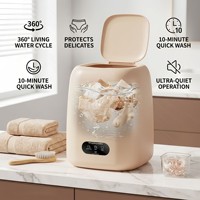 Mini Lave-linge Source Factory 9L Grande Capacité Lave-linge-sécheuse Ultra-silencieux Cycle d'eau 360°