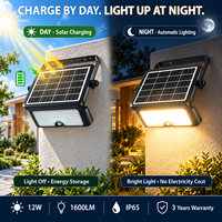 Lampu Sorot Tenaga Surya Garansi 3 Tahun LED Lumen Tinggi IP65 Tahan Air Multi-warna 3000K 4000K 600K Opsional Lampu Dinding Tenaga Surya