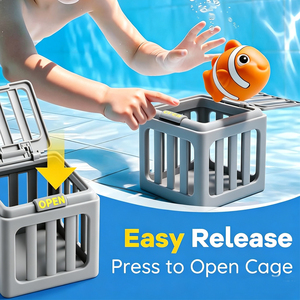 Jouets de plongée amusants pour enfants, pour piscine extérieure et plage, jeu aquatique, ensemble de jouets de <span class=keywords><strong>bain</strong></span> pour tout-petits, boîte à poissons, animaux flottants - Product Image 4