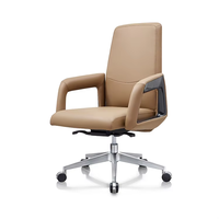 Chaises de bureau pour visiteurs au design moderne, chaise de bureau de direction ergonomique en cuir véritable