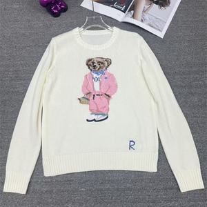 Daling Fashion <span class=keywords><strong>Pull</strong></span> décontracté ample pour femme, en laine et coton, avec broderie motif ours de dessin animé, nouvelle version col montant, Printemps, 26% de réduction - Product Image 6