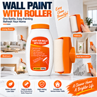Kit de rouleau de peinture murale DIY avec bouteille de peinture pour la réparation et la rénovation des murs intérieurs