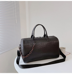 Grote Capaciteit Vintage Gym Sportopslag Waterbestendige <span class=keywords><strong>Pu</strong></span> Lederen Reis Duffle Draagtas Casual Veganistisch Lederen Plunjezak - Product Image 5