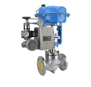 Pneumatic Globe YT1000 Positioner Flow Pressure Temperature Regulate Single-seated Diaphragm Actuator Control Valve