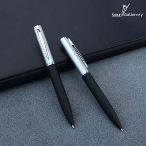 Jolies stylos à bille en métal avec logo personnalisé, largeur d'écriture de 1,0 mm, fournitures de bureau pour la prise de notes et les cadeaux - Product Image 1