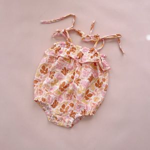 Splendido vestito estivo da bambina con spalline e stampa, <span class=keywords><strong>in</strong></span> <span class=keywords><strong>cotone</strong></span>, con fiocco e laccetti, tutina e vestitini per bambine - Product Image 2