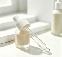 Flacon compte-gouttes en verre de qualité supérieure, prix usine, 30 ml, 50 ml, pour sérum, huile essentielle, cosmétiques, soins de la peau, emballage vide